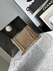 Chanel Tweed & Gold-Tone Metal Mini Classic Handbag 21cm - 5