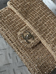 Chanel Tweed & Gold-Tone Metal Mini Classic Handbag 21cm - 2