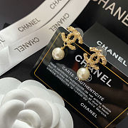 Chanel CC Drop Gold Earrings - 2