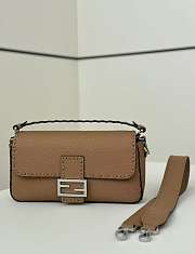 Fendi Baguette Bag Brown 27x15x6cm - 1