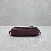 Celine Little Halfmoon Soft Triomphe in Supple Shiny Lambskin 25x13x5cm - 5