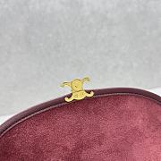 Celine Little Halfmoon Soft Triomphe in Supple Shiny Lambskin 25x13x5cm - 4