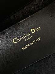 Dior Toujours Vertical Tote Bag Black Macrocannage Crinkled Calfskin 16x12x18cm - 2