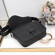 Dior Saddle Heritage Messenger Black Bag 23x17.5x6cm - 4