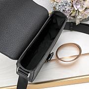 Dior Saddle Heritage Messenger Black Bag 23x17.5x6cm - 2