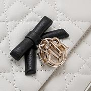 My Dior Mini Bag Two-Tone Latte and Black Cannage Lambskin 21x11.5x7cm - 5