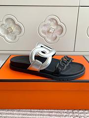 Hermès Extra Gris Argenté Sandal - 3