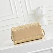CHANEL Classic Clutch With Chain Braided Raffia & Gold Tone Metal 19x11x7cm - 6