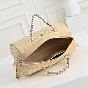 CHANEL Classic Clutch With Chain Braided Raffia & Gold Tone Metal 19x11x7cm - 4