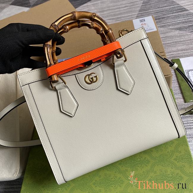 Gucci Diana Small Mystic White Tote Bag 27X24X11cm - 1