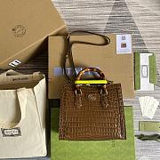 Gucci Diana Crocodile Mini/Small Tote Bag 27x24x11cm - 6