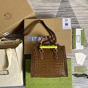 Gucci Diana Crocodile Mini/Small Tote Bag 27x24x11cm - 5