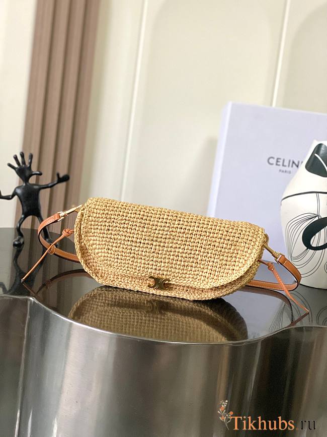 Celine Multipochette In Raffia Bag 25x13x5cm - 1