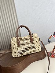 Miu Miu Raffia top-handle bag 25.5x14x9.5cm - 3