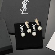 Saint Laurent Pearl Earrings - 1