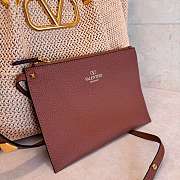 Valentino Garavani Medium Summer Raffia Tote 35x25x17cm. - 5