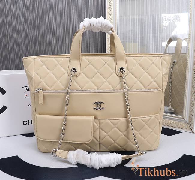 Chanel Quilted Calfskin Ultra Pocket Tote 37×36×8cm - 1