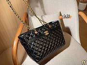 Chanel Black Quilted Leather Soft Elegance Tote 31×23×12cm - 4