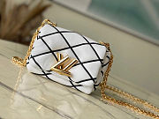 LOUIS VUITTON GO-14 MM Malletage Leather White Handbags 15×10×6.5cm - 1