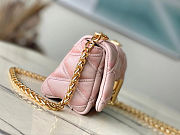 LOUIS VUITTON GO-14 MM Malletage Leather Pink Handbags 15×10×6.5cm - 5