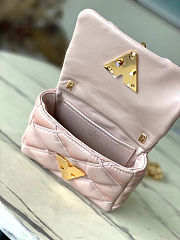 LOUIS VUITTON GO-14 MM Malletage Leather Pink Handbags 15×10×6.5cm - 2
