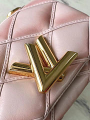 LOUIS VUITTON GO-14 MM Malletage Leather Pink Handbags 15×10×6.5cm - 3