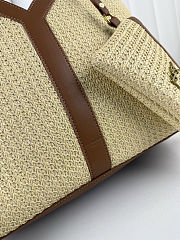 Saint Laurent Large Raffia Tote Bag 34x32x11cm - 6