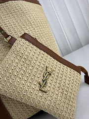 Saint Laurent Large Raffia Tote Bag 34x32x11cm - 2