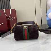 Gucci Ophidia Brown Mini Bag 18.5x11x11cm - 1