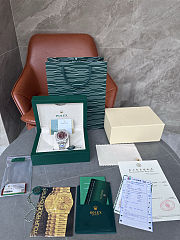 Rolex Datejust 36mm Red Diamond Dial Jubilee Bracelet 13.00 CT - 2