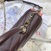 Chanel Maxi Coco Handle Long Chevron Flap Bag 32cm - 5