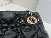 Medium Dior Crunchy Bag Black Puffy Macrocannage Calfskin 38x28.5cm - 6