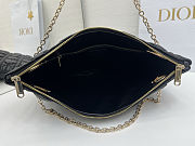 Medium Dior Crunchy Bag Black Puffy Macrocannage Calfskin 38x28.5cm - 3