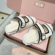 Miu Miu Crochet Slide Sandals - 2
