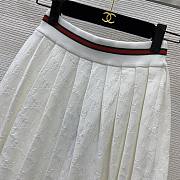 Gucci Pleated jacquard-knit mini skirt. - 5