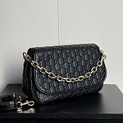 Gucci GG Emblem Medium Shoulder Bag 28x17x9cm - 5