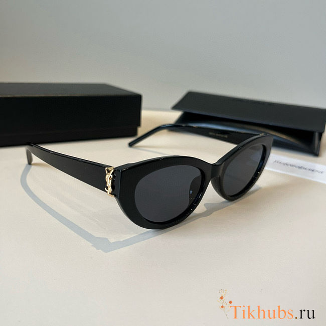 Yves Saint Laurent YSL M148/F 001 Black Sunglasses - 1