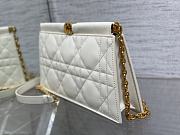 Dior Caro Colle Noire Clutch with Chain Latte Cannage Lambskin 27.5x4.5x14cm - 5