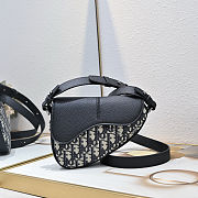 Dior Saddle Bag Black Grained Taurillon 19.5x15x5.5cm - 1