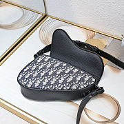 Dior Saddle Bag Black Grained Taurillon 19.5x15x5.5cm - 6