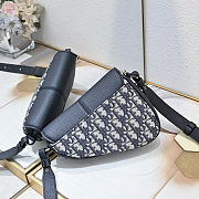 Dior Saddle Bag Black Grained Taurillon 19.5x15x5.5cm - 2