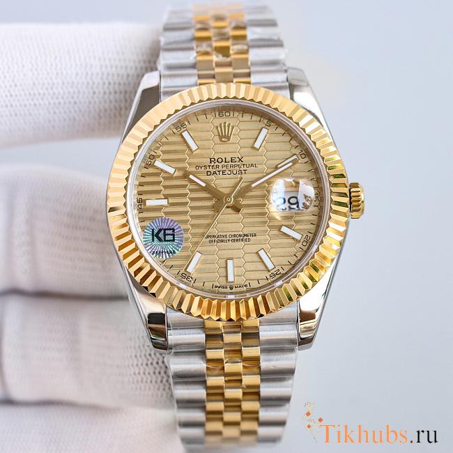 Rolex Datejust 41 Folding Dial Gold Watch 126333-0022 - 1