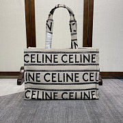 CELINE Cabas Thais Canvas Tote Bag 41X28X17cm - 1