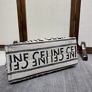CELINE Cabas Thais Canvas Tote Bag 41X28X17cm - 5
