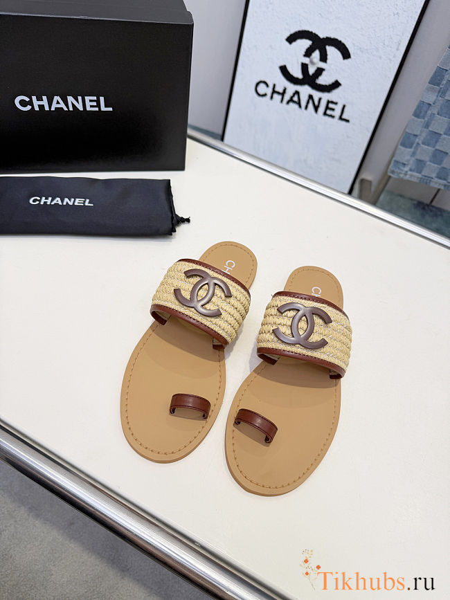 Chanel Mules - Raffia & lambskin - 1