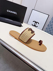 Chanel Mules - Raffia & lambskin - 5