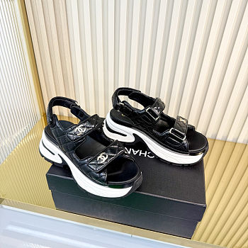 Chanel Quilted Dad Sandals