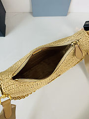 Prada Re-Edition Raffia Shoulder Bag 23x16x7cm - 4