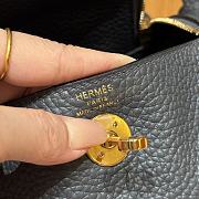 Hermès Lindy Black Bag 19x13x9.5cm - 2