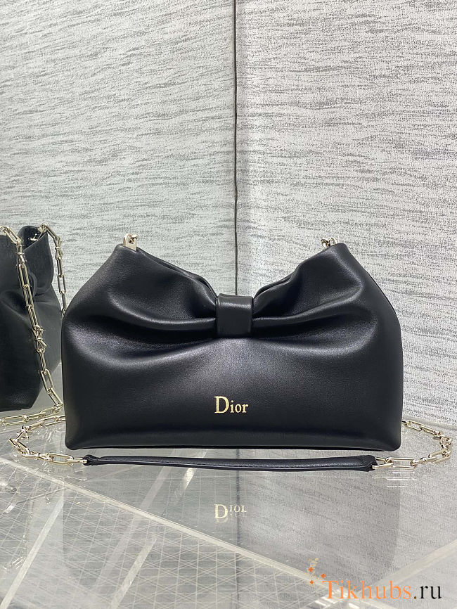 Dior Bow Black Bag 27x8x18cm - 1